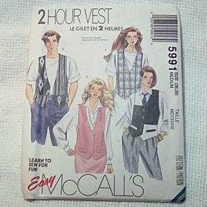 McCall's EASY 2hr Vest Size M (36-38)